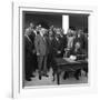 Lyndon Johnson Signing of Bill Establishing Dept. of Housing and Urban Development, 1965-null-Framed Photo