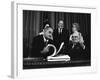 Lyndon Johnson Signing the Medicare Bill with Former President Truman, July 7,1965-null-Framed Photo