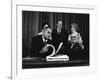 Lyndon Johnson Signing the Medicare Bill with Former President Truman, July 7,1965-null-Framed Photo