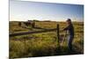 Lynn Ballagh Closing Gate on His Cattle Ranch-Cheryl-Samantha Owen-Mounted Photographic Print