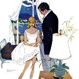 The Girl He Remembered - Saturday Evening Post "Men at the Top", June 15, 1957 pg.26-Lynn Buckham-Giclee Print
