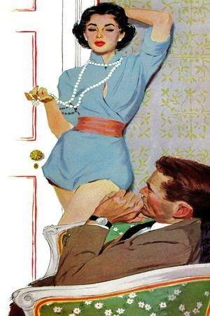 Lovely Neighbor  - Saturday Evening Post "Leading Ladies", November 20, 1954 pg.43