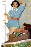 The Pilot's Downfall - Saturday Evening Post "Leading Ladies", June 1, 1957 pg.24-Lynn Buckham-Giclee Print