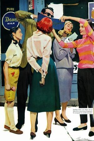 The Girl He Remembered - Saturday Evening Post "Men at the Top", June 15, 1957 pg.26