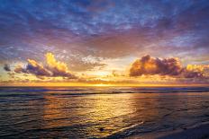 Palm trees edging, Scout Park Beach, Cocos (Keeling) Islands, Indian Ocean, Asia-Lynn Gail-Photographic Print