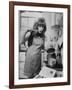 Lynn Redgrave Cooking in Her Apartment-Terence Spencer-Framed Premium Photographic Print