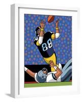 Lynn Swann Super Bowl Catch-Ron Magnes-Framed Giclee Print