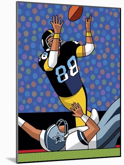 Lynn Swann Super Bowl Catch-Ron Magnes-Mounted Giclee Print