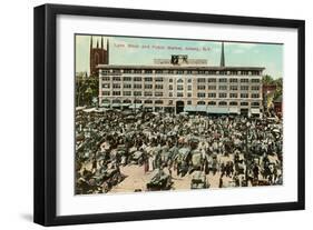 Lyon Block, Public Market, Albany-null-Framed Art Print