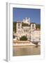 Lyon Cathedral with Notre Dame De Fourviere Above, Lyon, Rhone, Rhone-Alpes, France, Europe-Julian Elliott-Framed Photographic Print