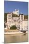 Lyon Cathedral with Notre Dame De Fourviere Above, Lyon, Rhone, Rhone-Alpes, France, Europe-Julian Elliott-Mounted Photographic Print