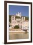 Lyon Cathedral with Notre Dame De Fourviere Above, Lyon, Rhone, Rhone-Alpes, France, Europe-Julian Elliott-Framed Photographic Print