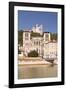 Lyon Cathedral with Notre Dame De Fourviere Above, Lyon, Rhone, Rhone-Alpes, France, Europe-Julian Elliott-Framed Photographic Print