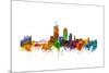 Lyon France Skyline-Michael Tompsett-Mounted Art Print