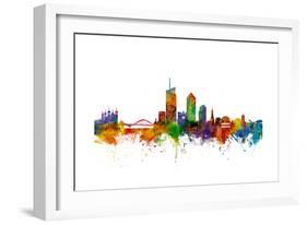 Lyon France Skyline-Michael Tompsett-Framed Art Print