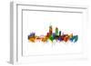 Lyon France Skyline-Michael Tompsett-Framed Premium Giclee Print