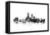 Lyon France Skyline-Michael Tompsett-Framed Stretched Canvas