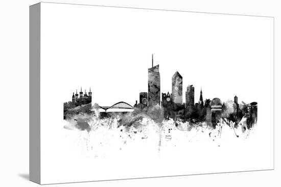 Lyon France Skyline-Michael Tompsett-Stretched Canvas