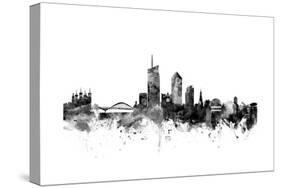 Lyon France Skyline-Michael Tompsett-Stretched Canvas