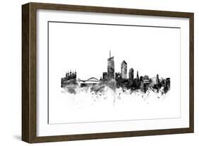 Lyon France Skyline-Michael Tompsett-Framed Art Print