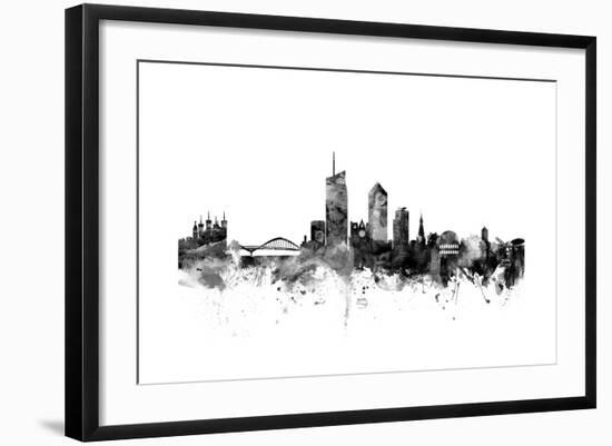 Lyon France Skyline-Michael Tompsett-Framed Art Print