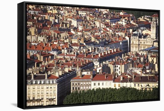 Lyon, France-David Hughes-Framed Stretched Canvas