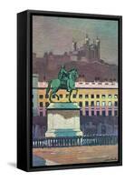 Lyon, Place Bellecour-Maurice Barbey-Framed Stretched Canvas