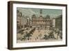 Lyon - Place des Terreaux - Bartholdi Fountain and the Town Hall. Postcard Sent in 1913-French Photographer-Framed Giclee Print