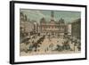 Lyon - Place des Terreaux - Bartholdi Fountain and the Town Hall. Postcard Sent in 1913-French Photographer-Framed Giclee Print