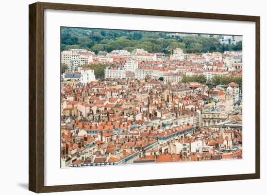 Lyon Rooftops I-Erin Berzel-Framed Photographic Print