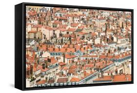 Lyon Rooftops II-Erin Berzel-Framed Stretched Canvas