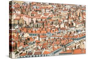 Lyon Rooftops II-Erin Berzel-Stretched Canvas