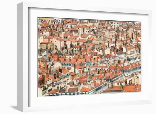 Lyon Rooftops II-Erin Berzel-Framed Photographic Print
