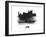 Lyon Skyline Brush Stroke - Black II-NaxArt-Framed Art Print