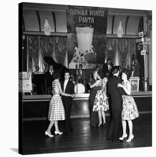 Lyons Maid Drinka Winta Pinta Promotional Dance, Mexborough, South Yorkshire, 1960-Michael Walters-Stretched Canvas