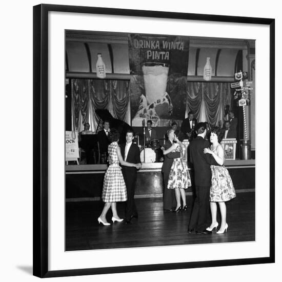 Lyons Maid Drinka Winta Pinta Promotional Dance, Mexborough, South Yorkshire, 1960-Michael Walters-Framed Photographic Print