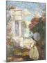 Lyrical Landscape with Two Figures in Nineteenth Century Dress, 1890-1900-Charles Edward Conder-Mounted Giclee Print