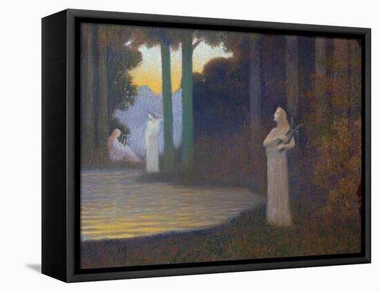 Lyricism in the Forest, 1910-Alphonse Osbert-Framed Stretched Canvas