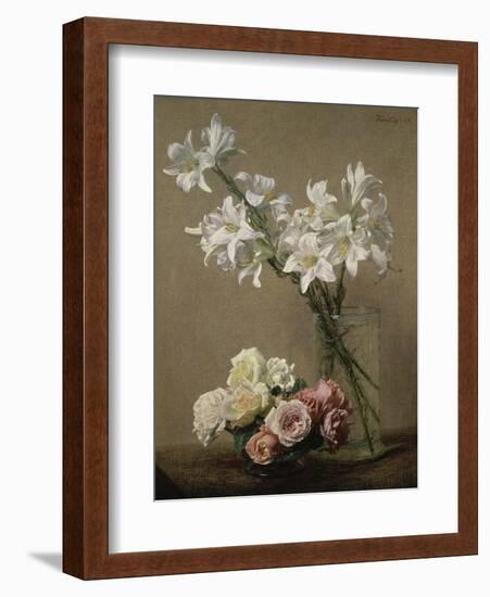 Lys dans un Vase-Henri Fantin-Latour-Framed Giclee Print