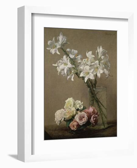 Lys dans un Vase-Henri Fantin-Latour-Framed Giclee Print