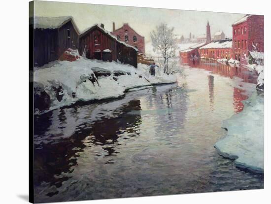 Lysaker River, 1901-Fritz Thaulow-Stretched Canvas