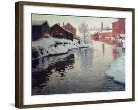 Lysaker River, 1901-Fritz Thaulow-Framed Giclee Print