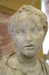 Portrait Bust of Alexander the Great (356-323 BC) Known as the Azara Herm, Greek Replica-Lysippos-Mounted Giclee Print