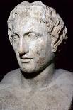 Portrait Bust of Alexander the Great (356-323 BC) Known as the Azara Herm, Greek Replica-Lysippos-Giclee Print