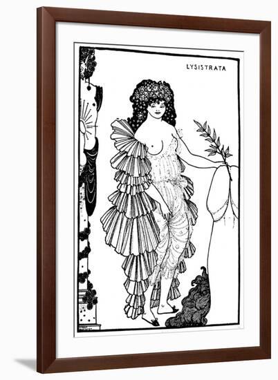 Lysistrata-Aubrey Beardsley-Framed Art Print