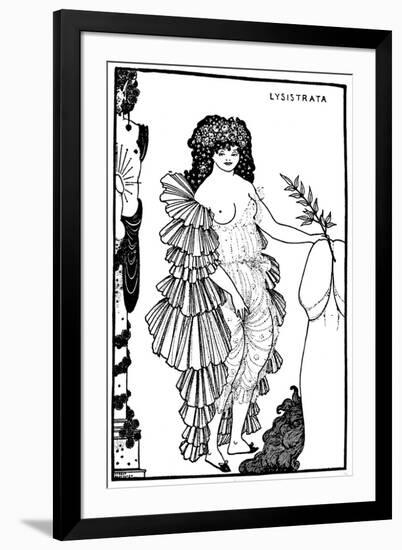 Lysistrata-Aubrey Beardsley-Framed Art Print