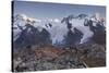 Lyskamm, Castor, Pollux, Breithorn, Gornergrat, Valais, Switzerland-Rainer Mirau-Stretched Canvas