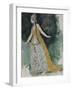 Lyudmila. Costume Design for the Opera Ruslan and Lyudmila-Valentin Alexandrovich Serov-Framed Giclee Print