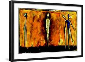 M-1 (Yellow)-Heinz Felbermair-Framed Art Print