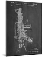 M-16 Rifle Patent-null-Mounted Art Print